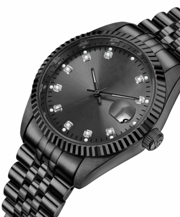 Black watch with diamond
