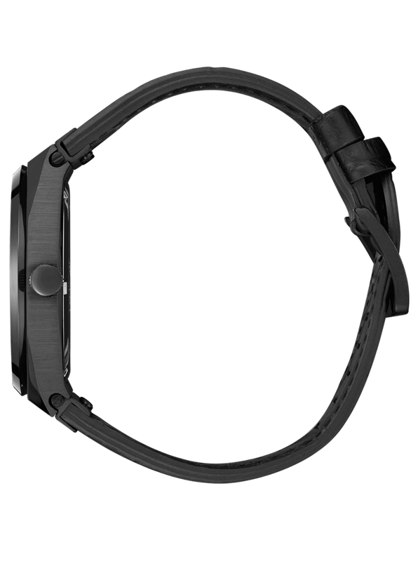 Black watch leather band