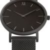 men black stainless steel watch