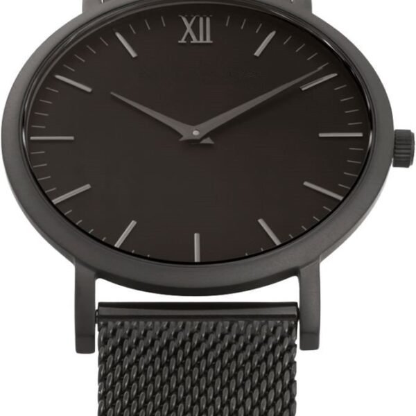 men black stainless steel watch
