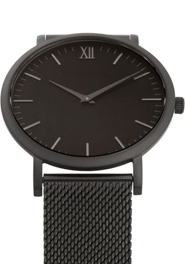 men black stainless steel watch