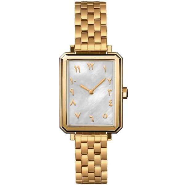 waterproof gold watch