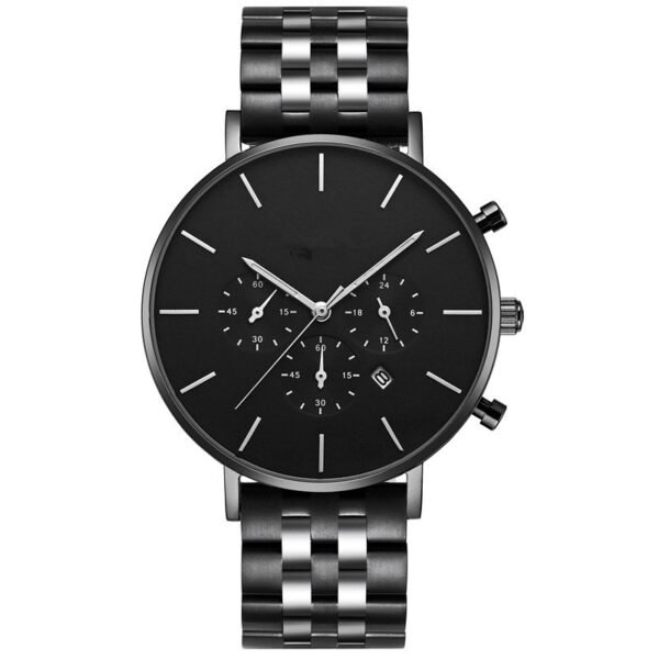 mens black watches chronograph