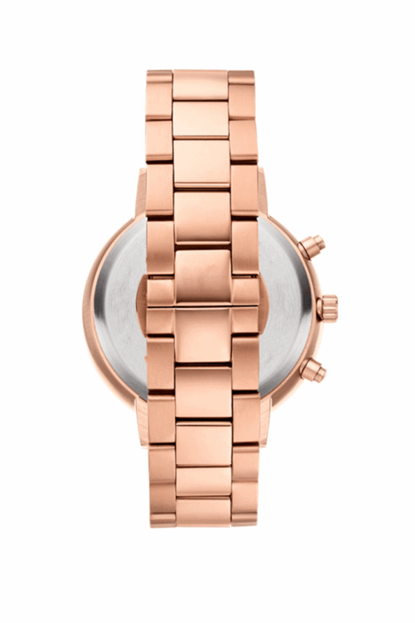 stainless steel rose gold watch