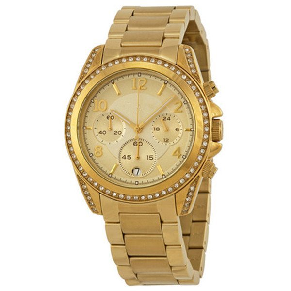 Gold with diamond watch