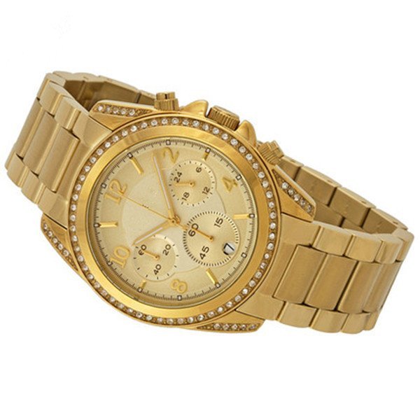 Gold with diamond watch
