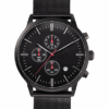 Black chrono watch for men