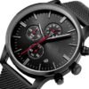 Black chrono watch for men