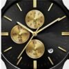 Men Watch black and gold